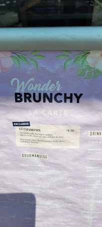 Wonderland brunchy/Restaurant Brunch à Paris carte
