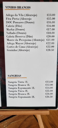 Menu du Restaurante Porto Santo Golfe à 
