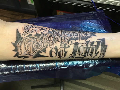 Find between the boob tattoo ideas for your next unique tattoo in New Kensington at BLUE HERMIT TATTOO