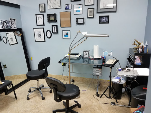 Explore upper thigh tattoo ideas, creative tattoo ideas in Orange Park, available at Diamond Tip Tattoo