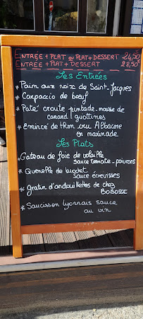 Menu / carte de Auberge du Chapeau Rouge à Saint-Antoine-l'Abbaye