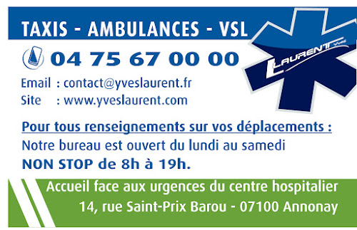 Taxi Ambulance Yves Laurent à Annonay
