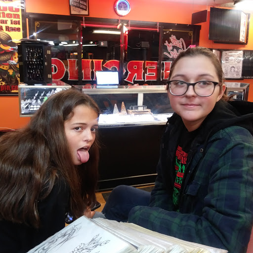 Explore mother and daughter matching tattoos ideas, creative tattoo ideas in Nicholasville, available at Castle of Color