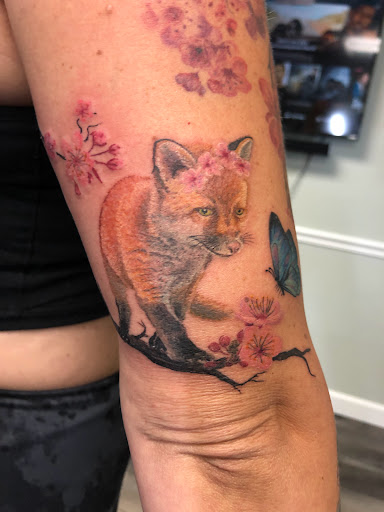 Explore long thin tattoo ideas, creative tattoo ideas in Englewood, available at Point of Entry Tattoo