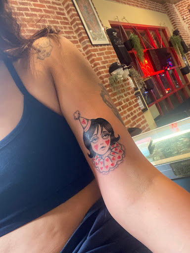 Explore chest to shoulder tattoo ideas, creative tattoo ideas in Venice, available at Ink Monkey Tattoo and Piercing