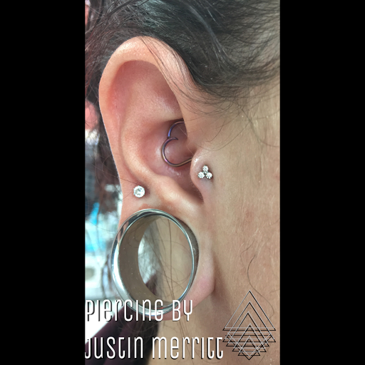 Explore blade runner tattoo ideas, creative tattoo ideas in Hampton, available at Blue Horseshoe Tattoo and Body Piercing