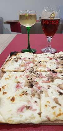 Tarte flambée du Restaurant Au Coq Blanc à Niederbronn-les-Bains - n°6