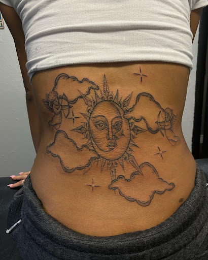 Explore balloon tattoo ideas, creative tattoo ideas in Idaho Falls, available at Sinner Tattoo Studio