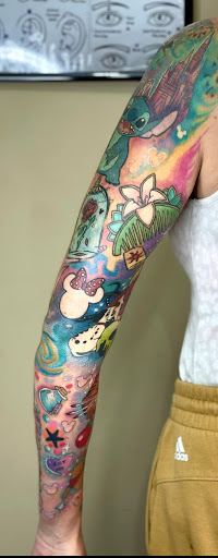 Explore scorpio tattoo ideas for men, creative tattoo ideas in Clarksville, available at Dark Raine Tattoo