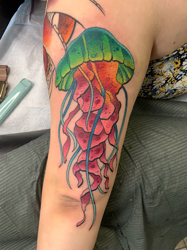 Explore mushroom tattoo ideas, creative tattoo ideas in Spring, available at Skin Stories Tat2