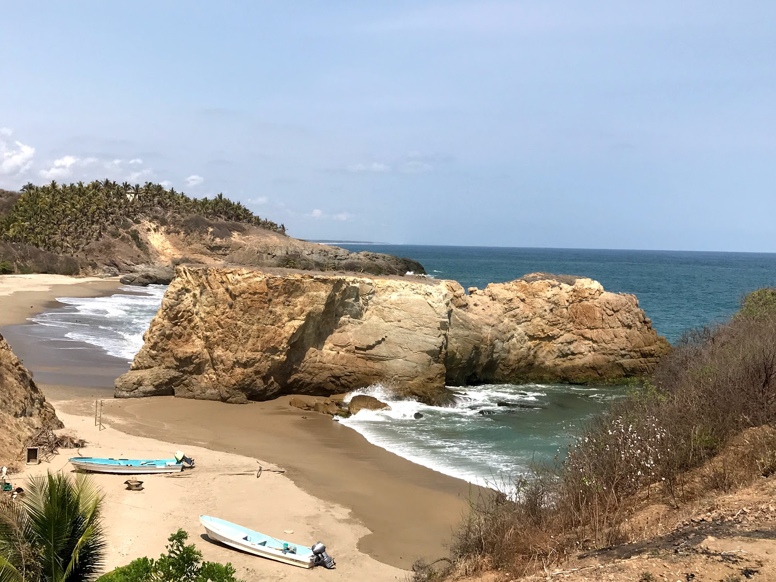 Photo de Playa El Bejuco avec sable fin brun de surface