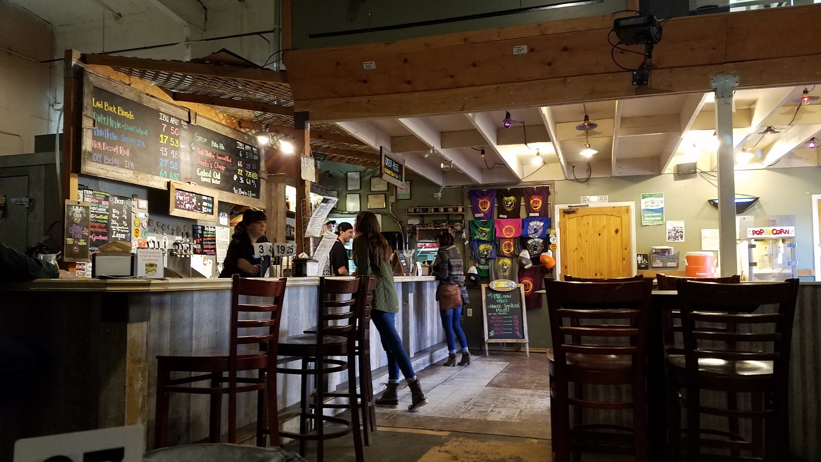 A row of beer taps