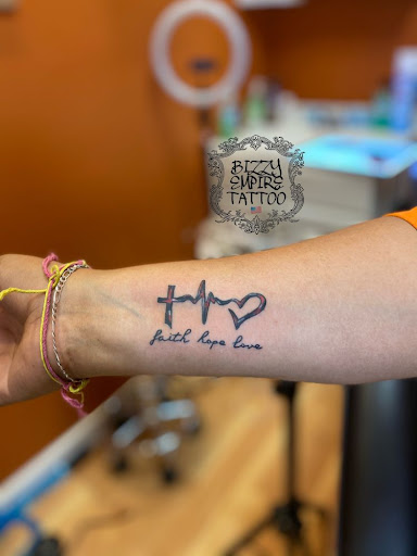 Explore men tattoo ideas leg, creative tattoo ideas in West Babylon, available at Bizzy Empire Tattoo