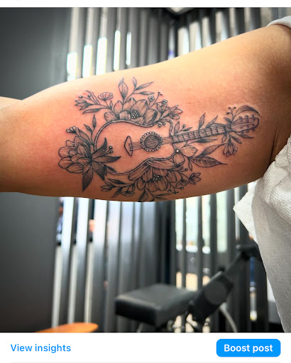 Explore oriental sleeve tattoo ideas, creative tattoo ideas in Plano, available at Karma Ink Tattoos Piercing, Clothing & Jewelry