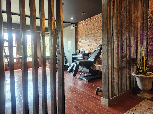 Explore honeycomb tattoo ideas, creative tattoo ideas in Washington, available at Trilogy Atelier - DC Tattoo Shop Piercing Studio