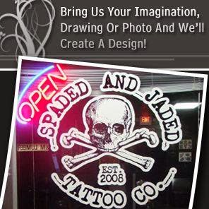 Explore love and war tattoo ideas, creative tattoo ideas in Tulsa, available at Spaded and Jaded Tattoo