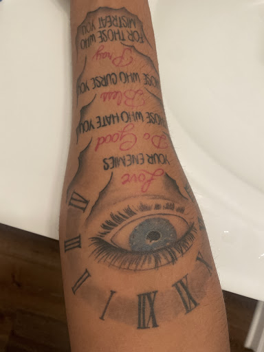 Explore son and daughter tattoo ideas for dad, creative tattoo ideas in Butler, available at Electric City Ink