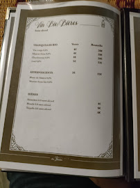 Le comptoir des jasmins à Paris menu