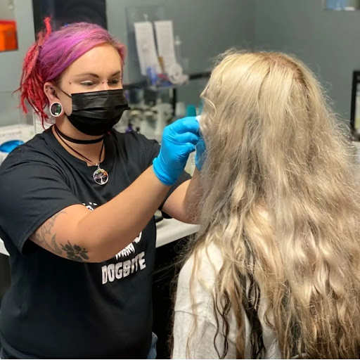 Explore under chin tattoo ideas, creative tattoo ideas in North Charleston, available at Exotic Impressions Body Piercing