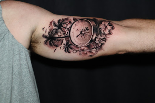 Explore tattoo cover up ideas on leg, creative tattoo ideas in Las Vegas, available at Club Tattoo