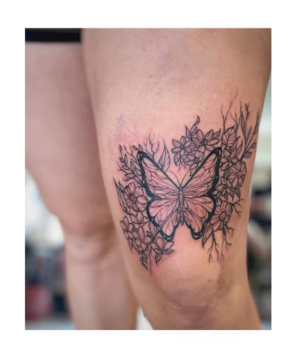 Explore 3 4 sleeve tattoo ideas, creative tattoo ideas in Moline, available at ARTIST AIMEE TATTOOS - AF Tattoo Studio