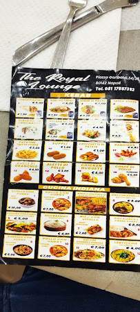 Menu / carte de The royal Lounge à Naples