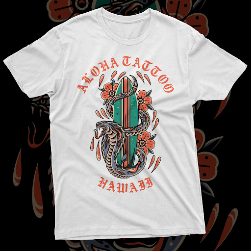 Explore memorial dog tattoo ideas, creative tattoo ideas in Honolulu, available at Aloha Tattoo Waikiki Hilton Hawaiian Village Rainbow Bazaar