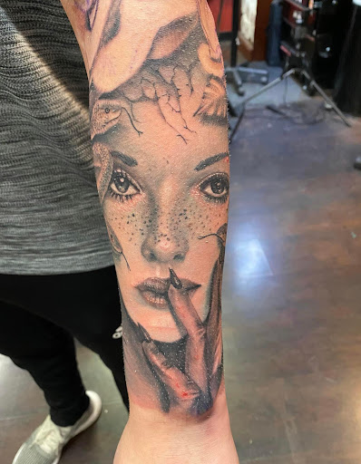Explore violet tattoo ideas, creative tattoo ideas in Lemoyne, available at Ego Ink Tattoo & Body Piercing Shop