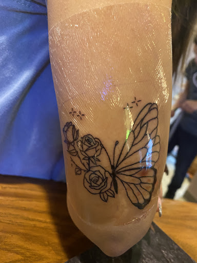 Explore infinity heart tattoo ideas, creative tattoo ideas in La Crosse, available at Nickel & Brass Tattoo Collective