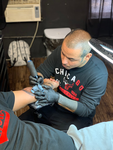 Explore railroad tattoo ideas, creative tattoo ideas in El Paso, available at Estilo Firme Tattoo Co.