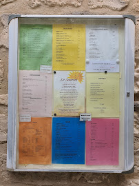 Menu / carte de LA TERRASSE DES BAUX à Les Baux-de-Provence