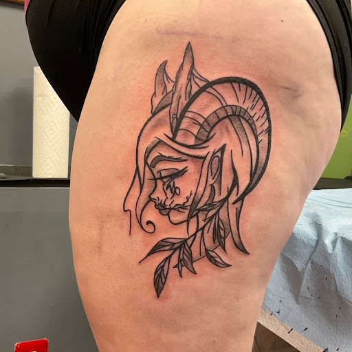 Explore skateboarding tattoo ideas, creative tattoo ideas in Willow Grove, available at Tattoo GalaxyWillow Grove Piercing & Tattoos