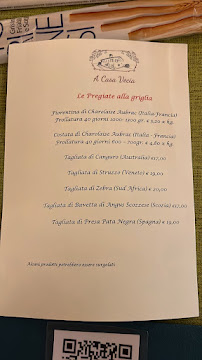 A Casa Vecia à Moniego carte