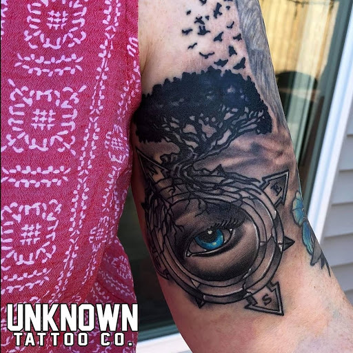 Explore tattoo sleeves for men ideas, creative tattoo ideas in Snohomish, available at Unknown Tattoo Co.