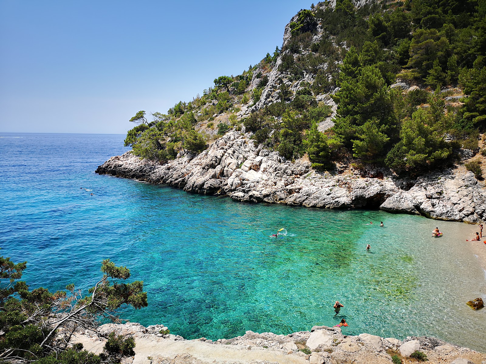 Lucisca bay beach的照片 带有碧绿色纯水表面