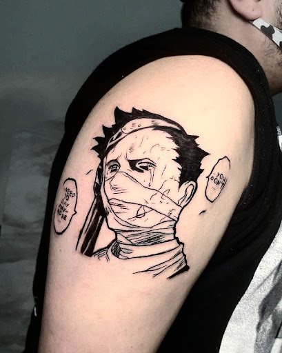 Explore woman face tattoo ideas, creative tattoo ideas in Ridgewood, available at TOP SECRET TATTOO