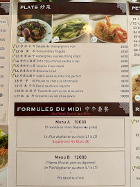 Restaurant chinois Petits Raviolis à Paris (la carte)
