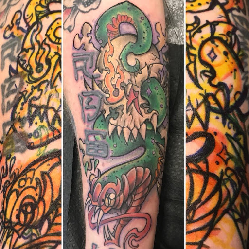 Explore beach tattoo ideas, creative tattoo ideas in Augusta, available at Mr. Tattoo