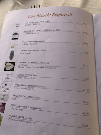 Menu du Lido Vivara à Procida