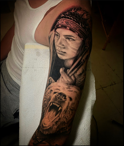 Explore background tattoo ideas sleeve, creative tattoo ideas in El Sobrante, available at True Ambition Art Company