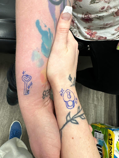 Explore monogram tattoo ideas, creative tattoo ideas in Colfax, available at Syndicate Tattoos & Piercings