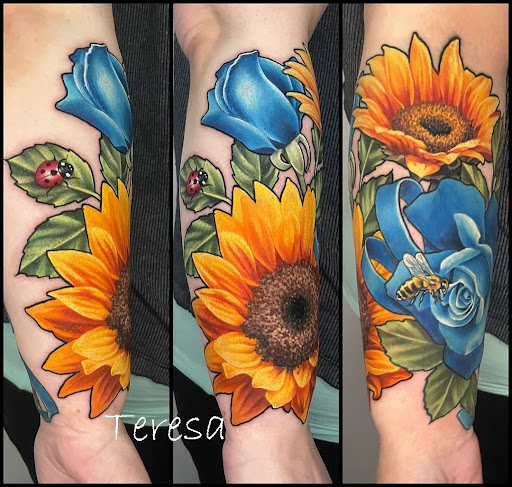 Explore native american sleeve tattoo ideas, creative tattoo ideas in Sanford, available at Venom Ink Tattoo