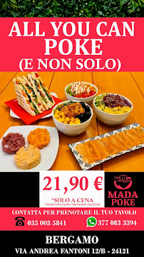 Carte du Mada Poke à Bergamo