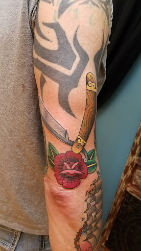 Explore fallout tattoo ideas, creative tattoo ideas in Newburgh, available at Shangri-Las Tattoo Emporium