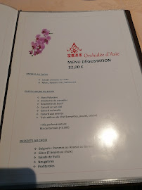 Menu / carte de Orchidée d'Asie à Saint-Orens-de-Gameville