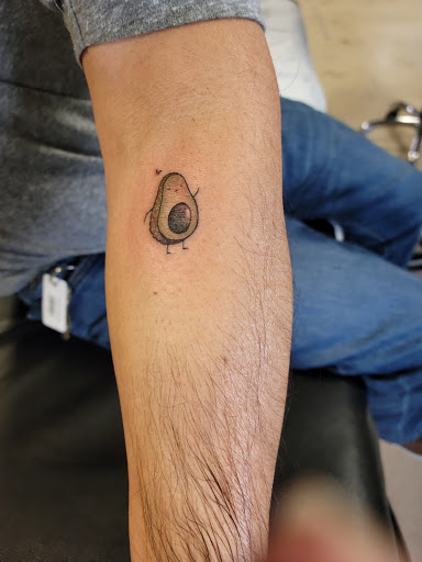 Explore donut tattoo ideas, creative tattoo ideas in San Marcos, available at One & Only Tattoo