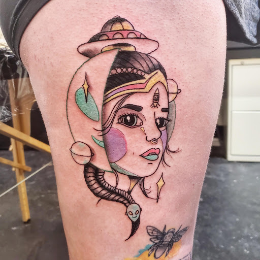 Explore gory tattoo ideas, creative tattoo ideas in Carbondale, available at Bonedale Tattoo