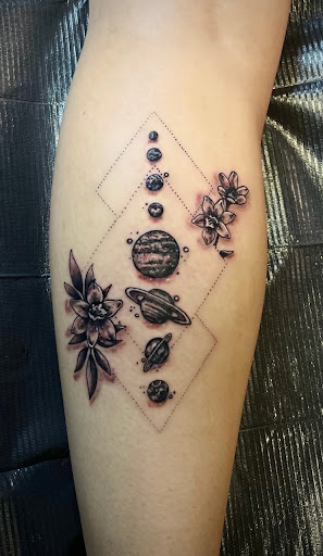 Explore boston terrier tattoo ideas, creative tattoo ideas in Peoria, available at Modern Ink Tattoo