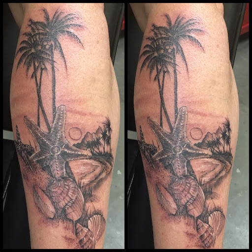 Explore tie dye tattoo ideas, creative tattoo ideas in Savannah, available at Tatlyfe Studios