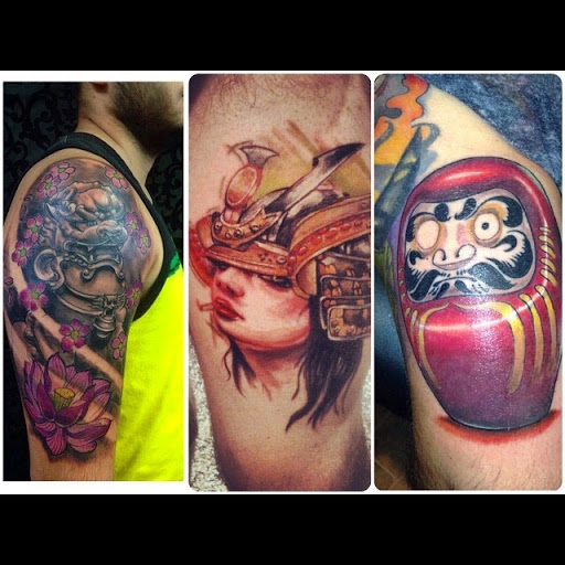 Explore patch tattoo ideas, creative tattoo ideas in Orlando, available at Fine Ink Studios Tattoos